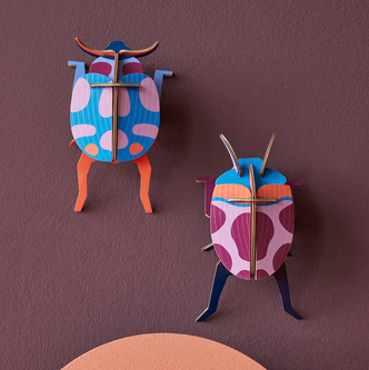 Coccinelle Couple Beetle Wall Decor