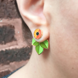 Anenome Jacket Earrings