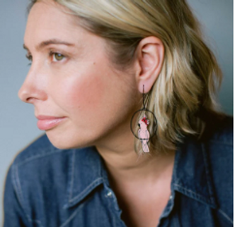 Pink Cockatoo Earrings