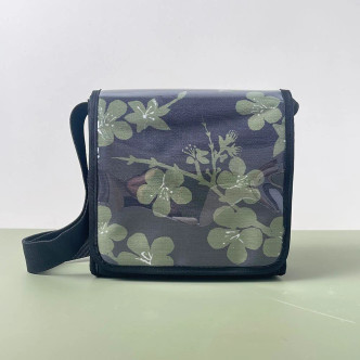 Khaki Blossom Satchel
