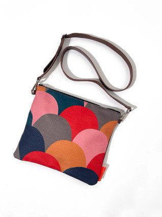 Fish Scale Leather Flat Bag