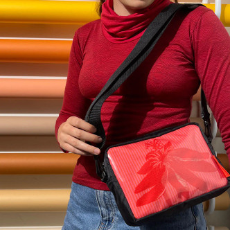 Pink Passion Flower Box Bag