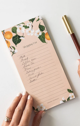 Shopping List Notepad - Peaches Shopping List Notepad - Peaches