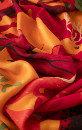 Print Scarf - Autumn Forest Friends PRI197