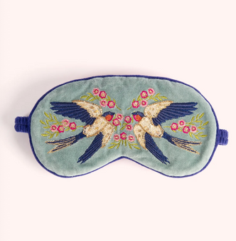 Lavender Eye Mask Swooping Swallows LEM31 Lavender Eye Mask Swooping Swallows LEM31