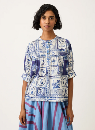Gwen Blouse - Lyon Tile