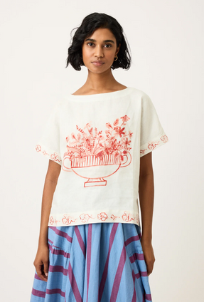 Dolman Top - Red Vase