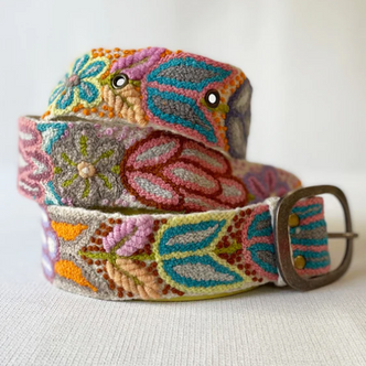 Folklorico Belt - Cream