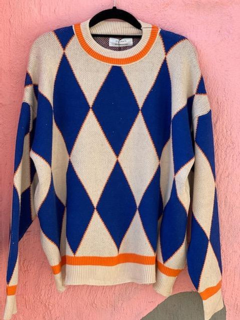 Harlequin Knit - Royal Blue Harlequin Knit - Royal Blue