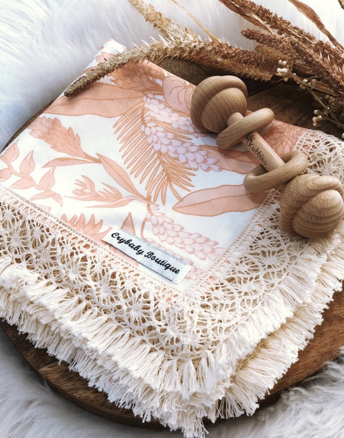 Halle Baby Wrap with fringe Halle Baby Wrap with fringe