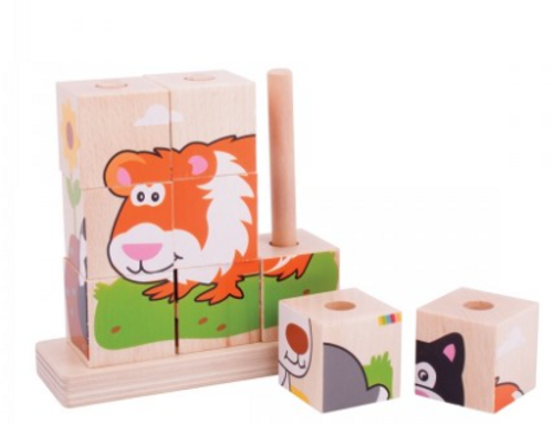 Bigjigs Toys - Stacking Puzzle Pets Bigjigs Toys - Stacking Puzzle Pets