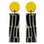 Yellow City Pattern Line Earrings