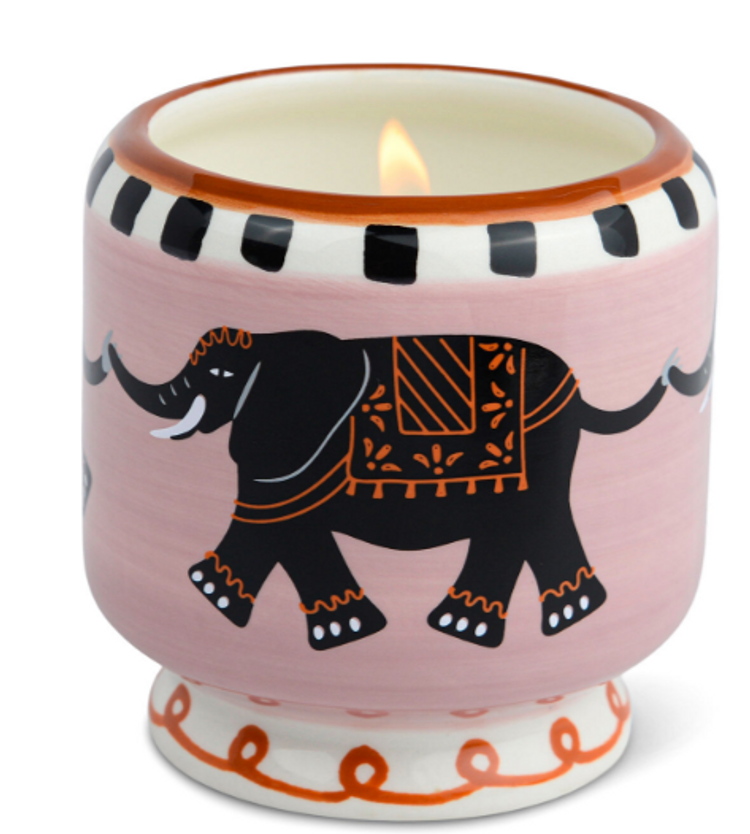 A Dopo Elephant Ceramic Candle 8oz