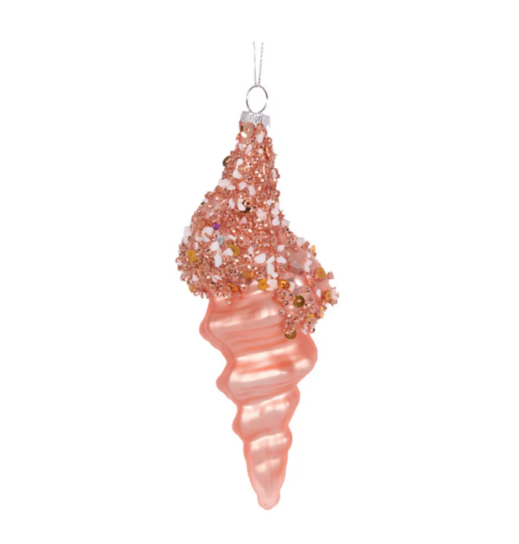 Orange Pearl Conch Bauble