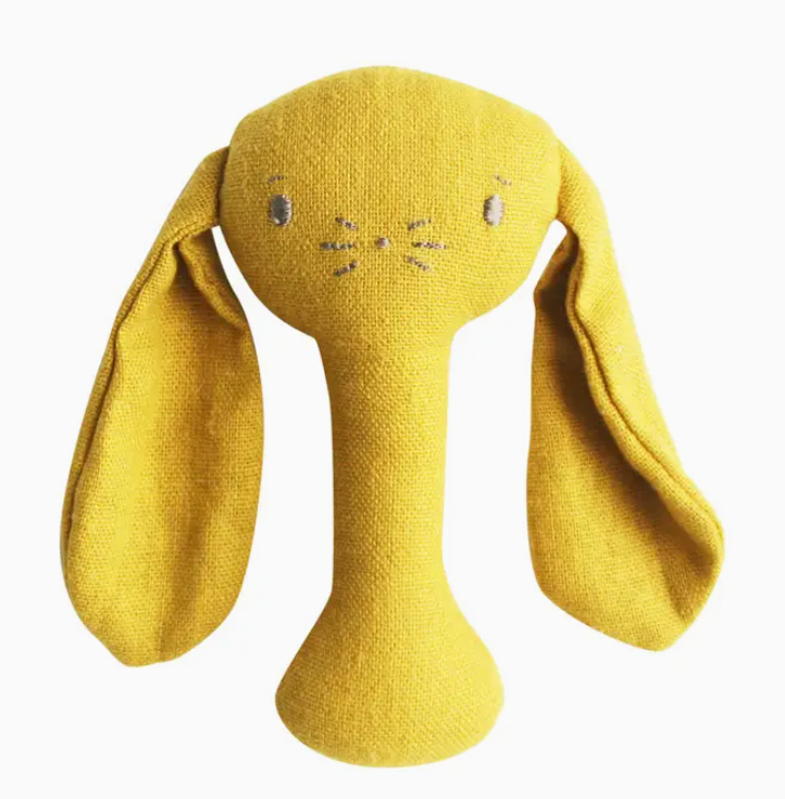 Bobby Bunny Linen Stick Rattle