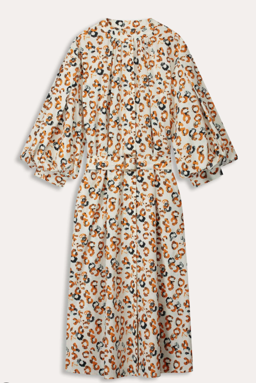 Dress - Poplin Leopard Lush