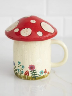 Mushroom Mug with Lid