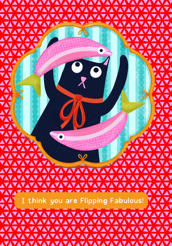 BB Greeting Card - A6 - Cats Series