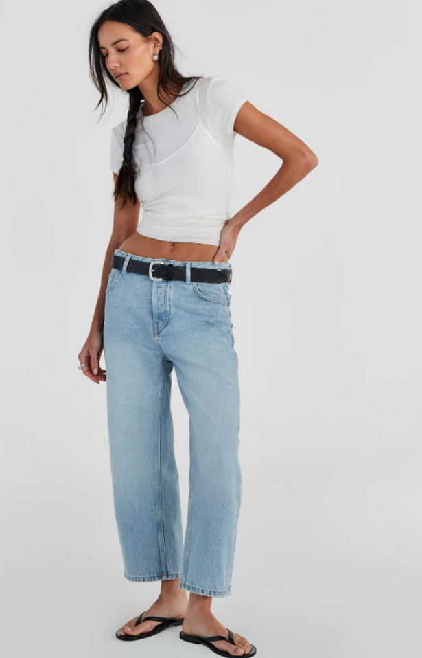 Deep Trance Dropped BF Jeans