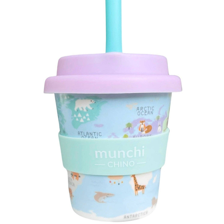 Little Explorer Babychino Cup (Mauve) - Straw Included