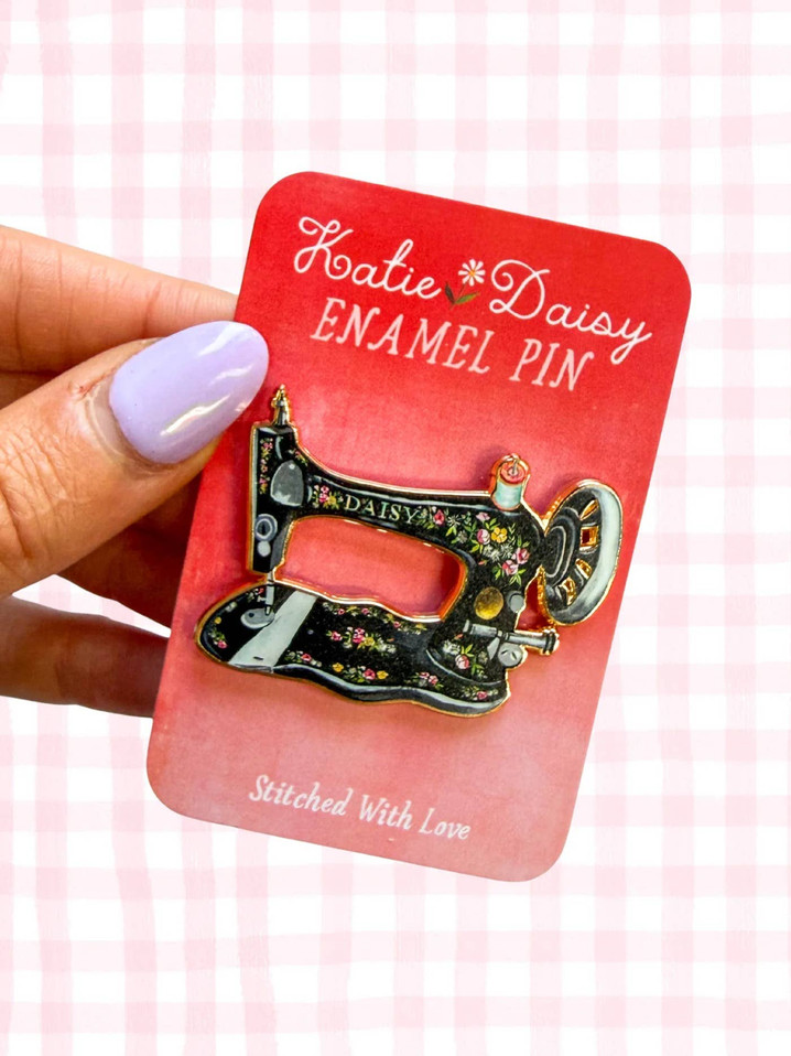 Sewing Machine Enamel Pin