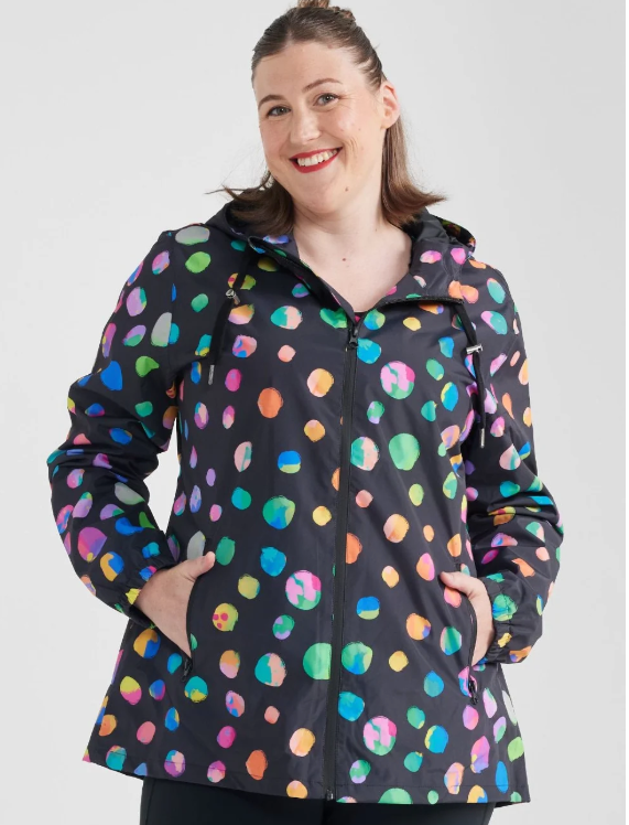 Classic Raincoat - Night Polka