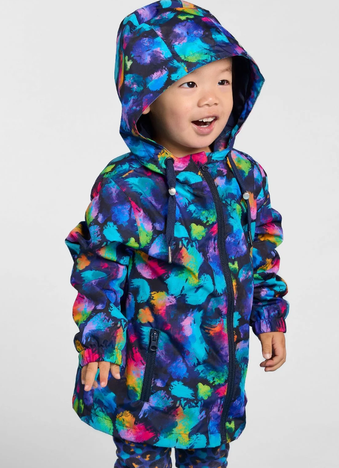 Kids Raincoat - Rainbow Splatter
