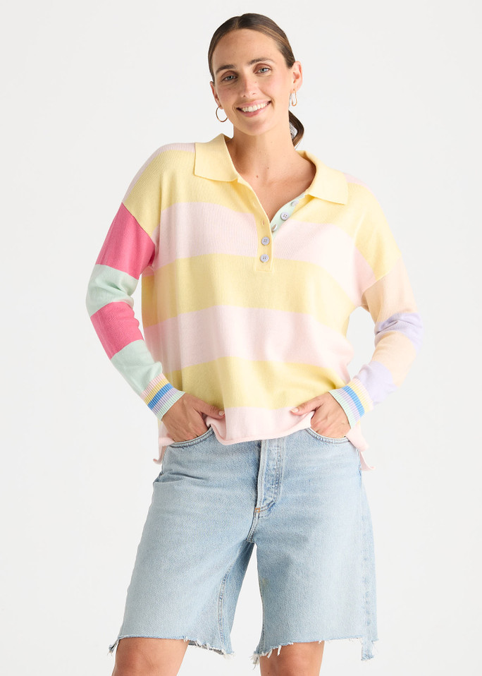 Summer Rugby Top - Banana ZP8810