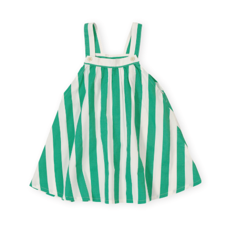 Happy Stripe A Line Dress