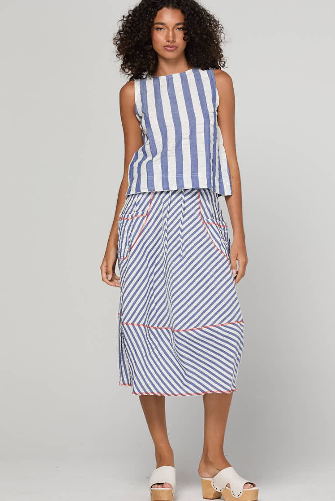 Guru Skirt - Ocean Stripe