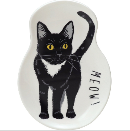 Neko Black Cat Dish Large