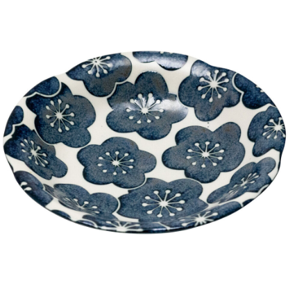 Tsukinose Blossom Blue Deep Plate