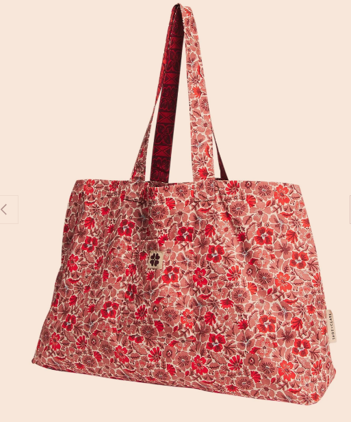 Magnolia Reversible Tote Bag - Poppy