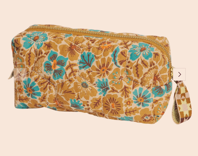 Magnolia Travel Pouch - Turquoise