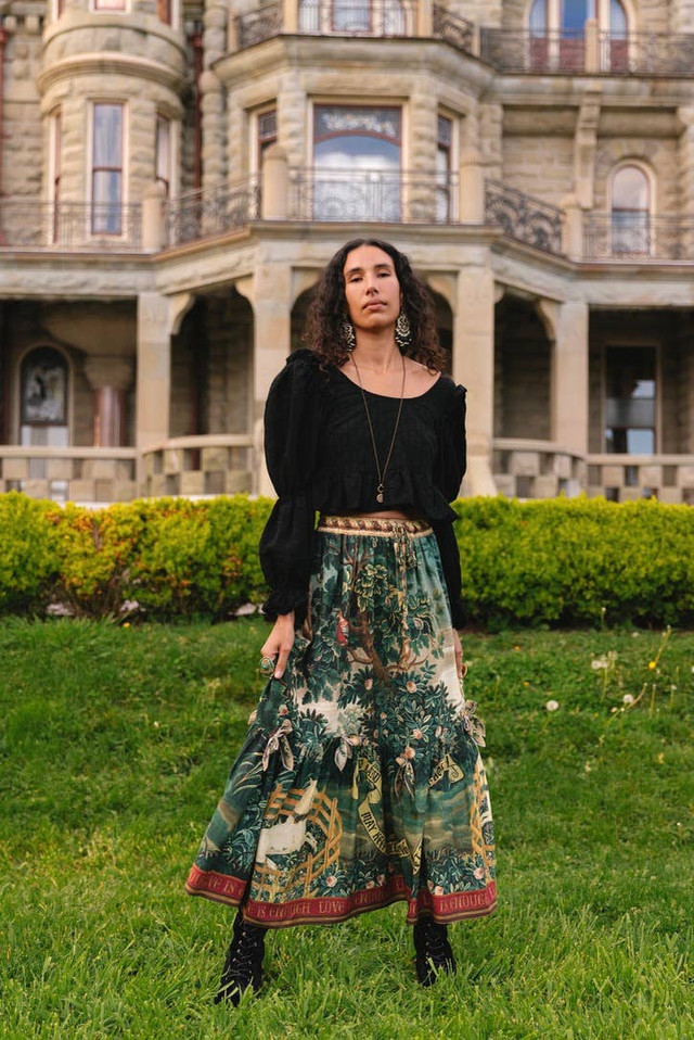 Wildheart Atelier Skirt w/ Pockets, Tassels & Unicorn