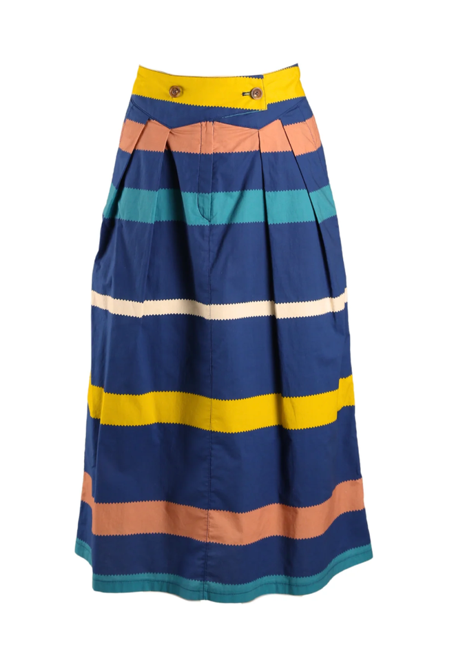 Audrey Skirt - Valencia Stripe