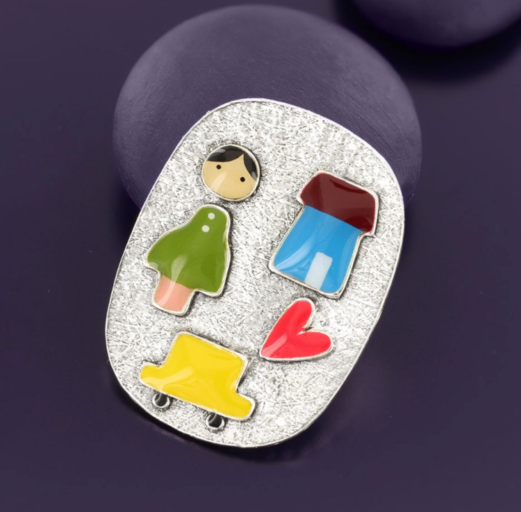Gommettes Brooch 04207