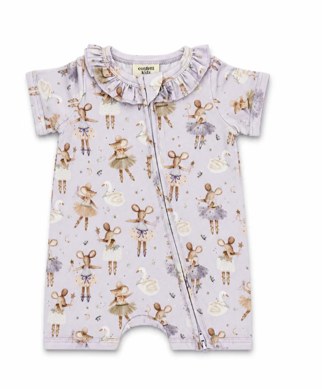 Tiny Dancer Zip Romper
