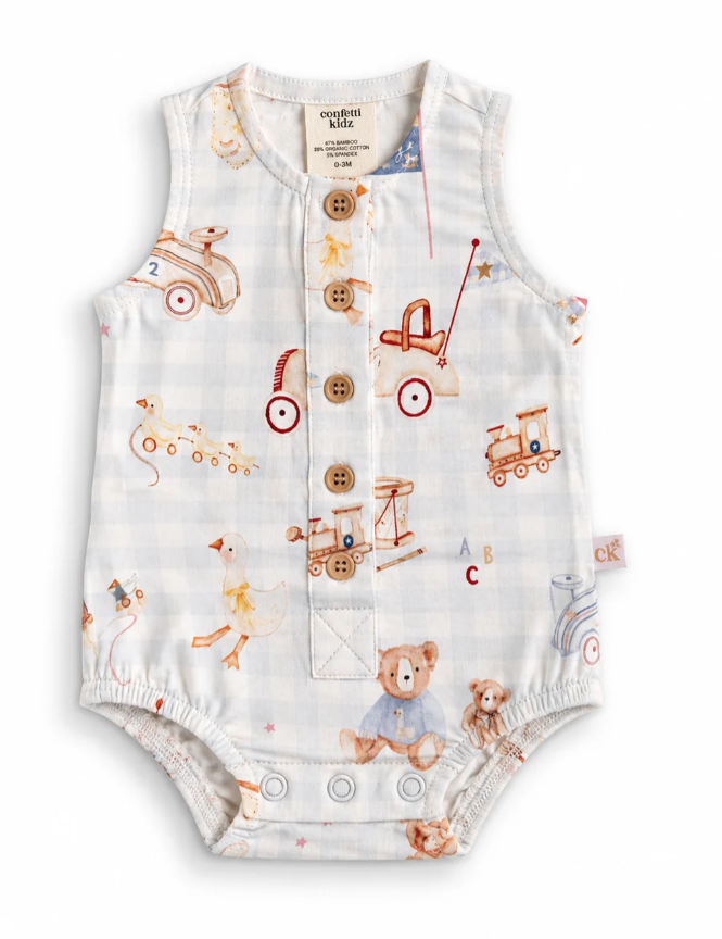 Toy Parade Button Up Romper