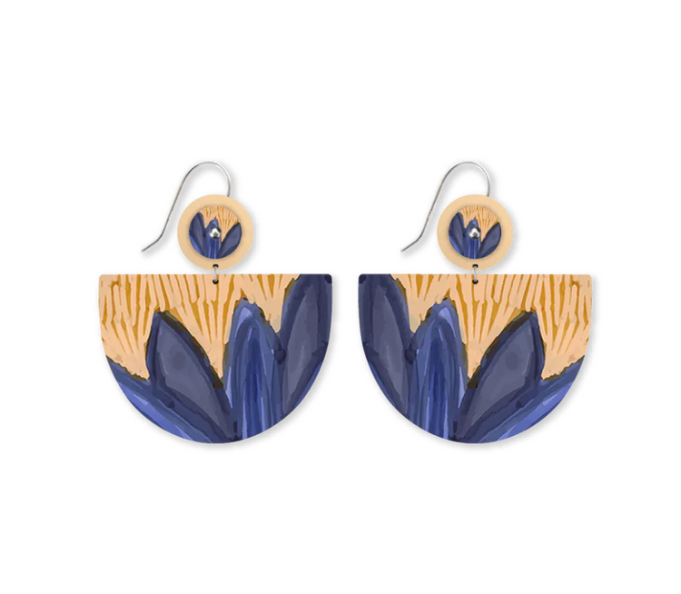 Large Bell Circles Drop Earrings - Moe Moe