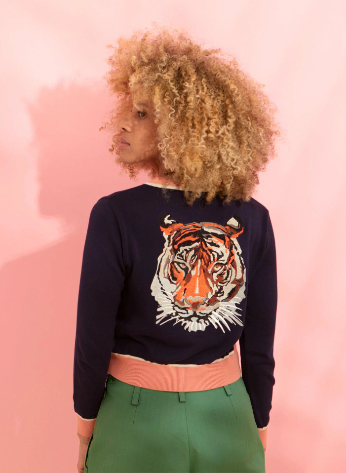 Vera Cardigan Long Sleeve  - Tiger