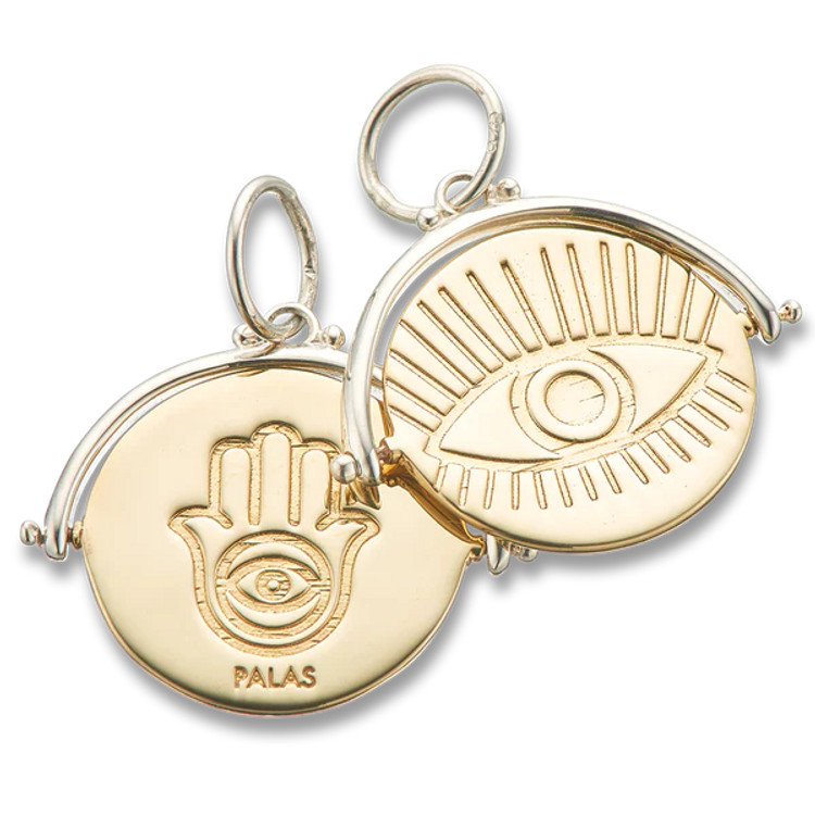 Evil Eye Hamsa Spinner Charm - 4340