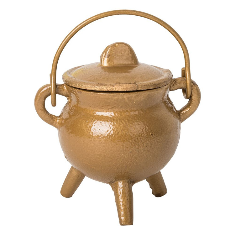 Gold Cast Iron Cauldron