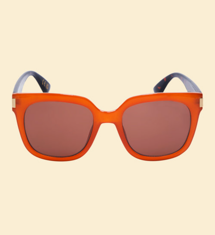 Luxe Kiona Sunglasses - Mandarin/Tort
