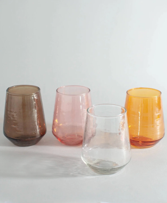Hand Blown Glass Tumblers Set 2