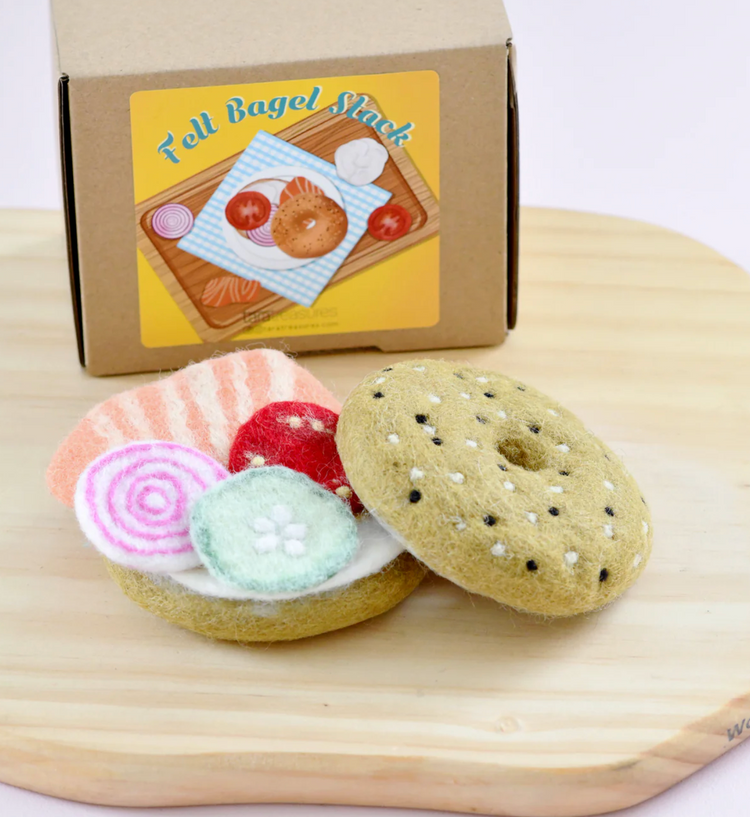 Felt Bagel Play Food Set
