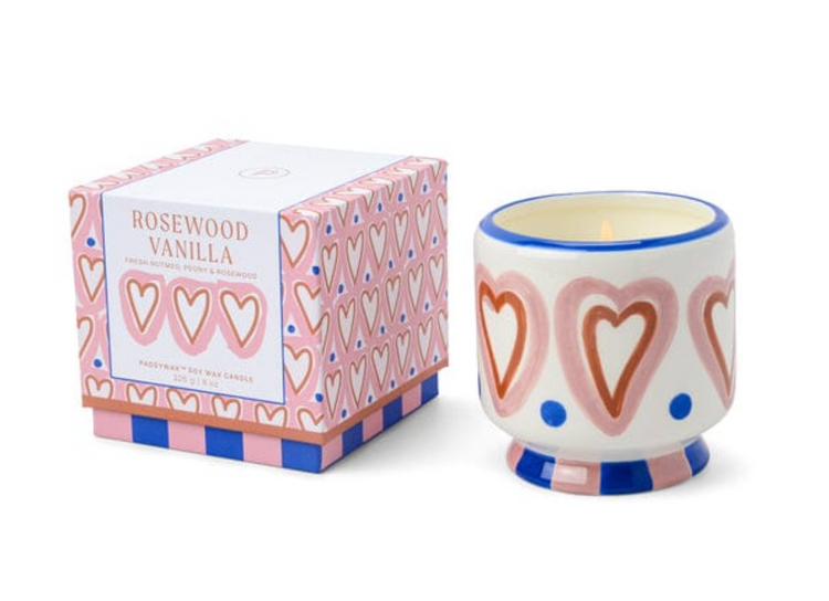 A Dopo Heart Candle 220g - Rosewood Vanilla