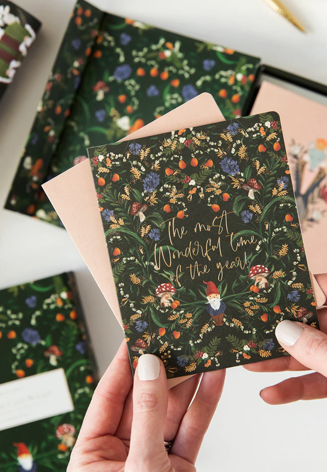 Christmas Card 10 Pack - Olive