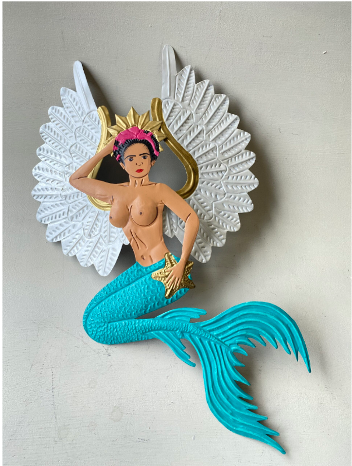 Tin Frida Mermaid Wall Art