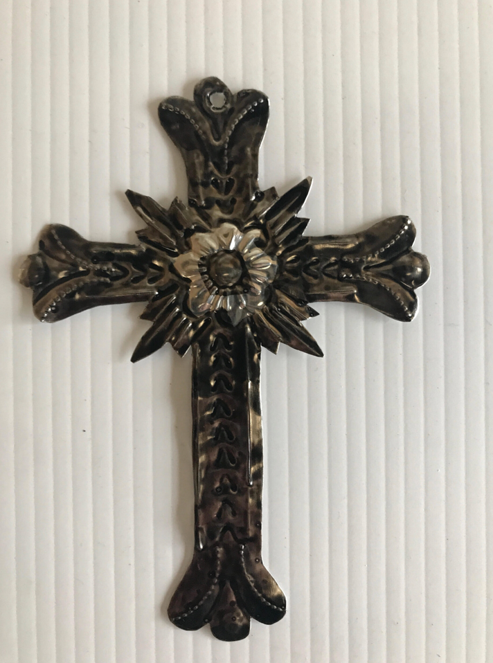 Cross with Pressed Flower WAll Decor LE205
